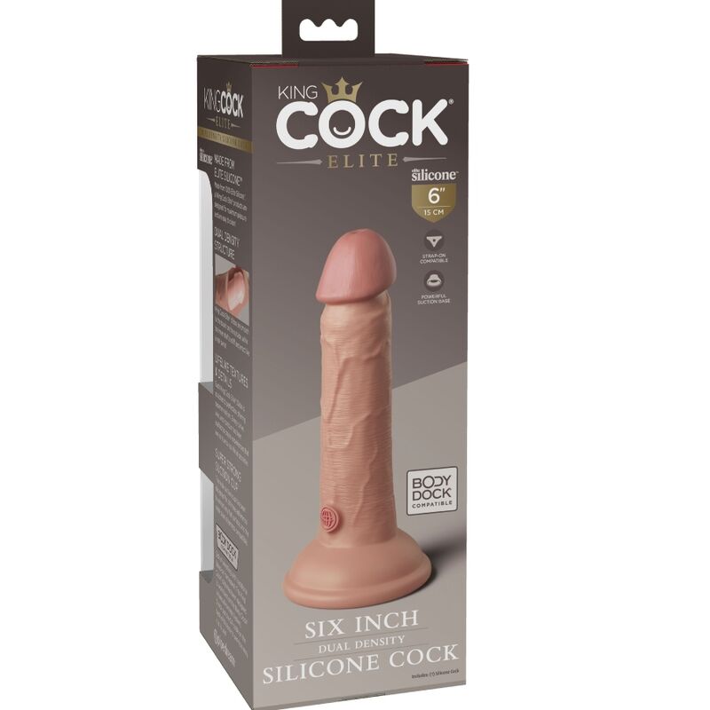 Gode En Silicone Double Densité King Cock Elite