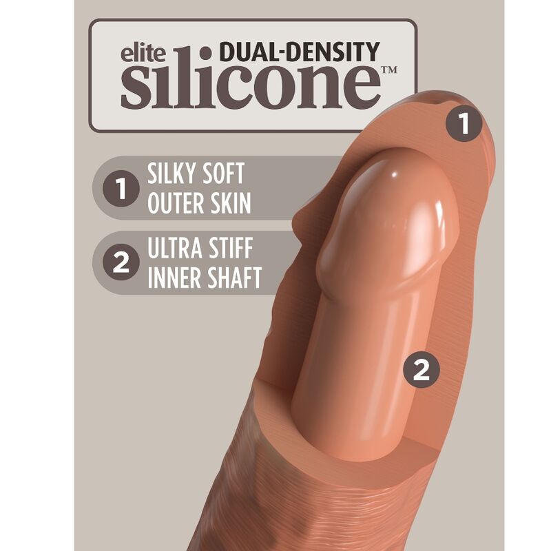 Gode En Silicone Double Densité Réaliste Avec Ventouse