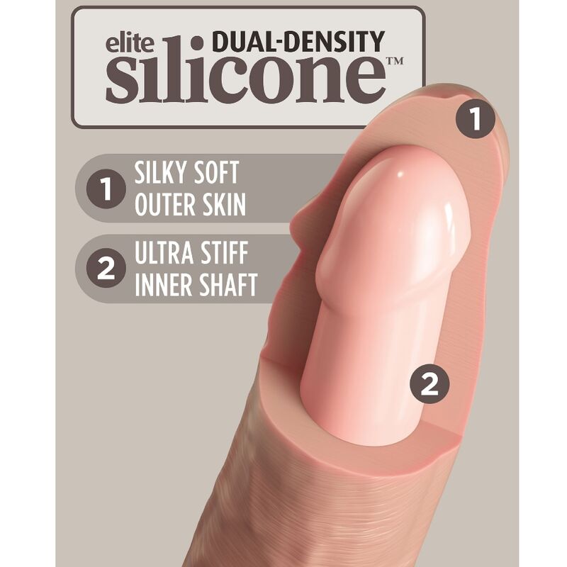 Gode En Silicone Double Densité King Cock Elite