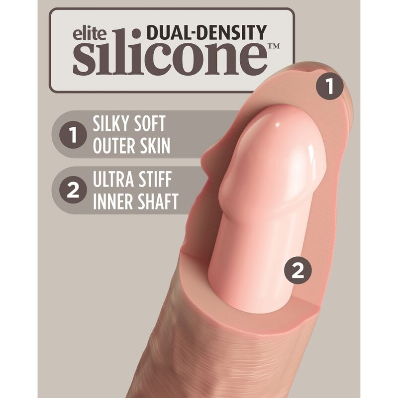 Gode Silicone Double Densité King Cock Elite