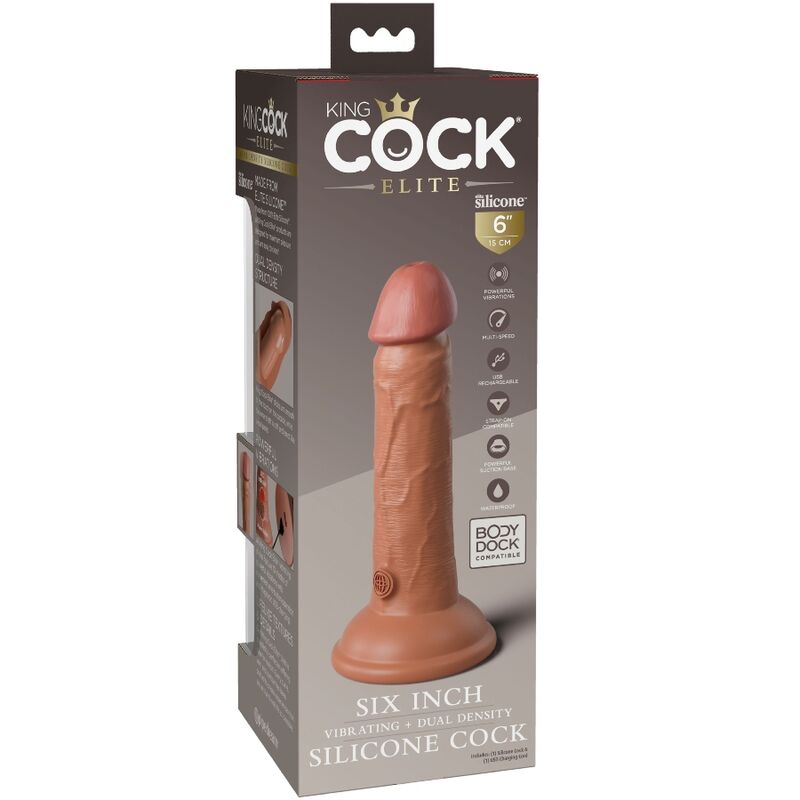 Gode En Silicone Double Densité Vibrante