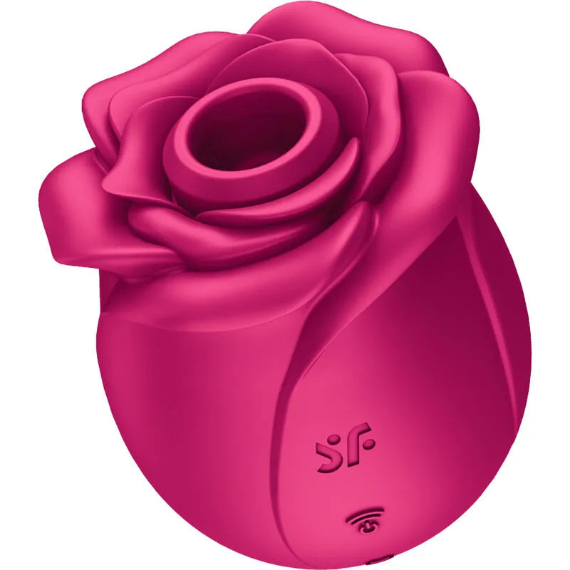 Vibromasseur à ondes de pression Satisfyer Pro 2 Classic Blossom, silicone médical, design rose, stimulation externe, hypoallergénique, discret, couple, plaisir