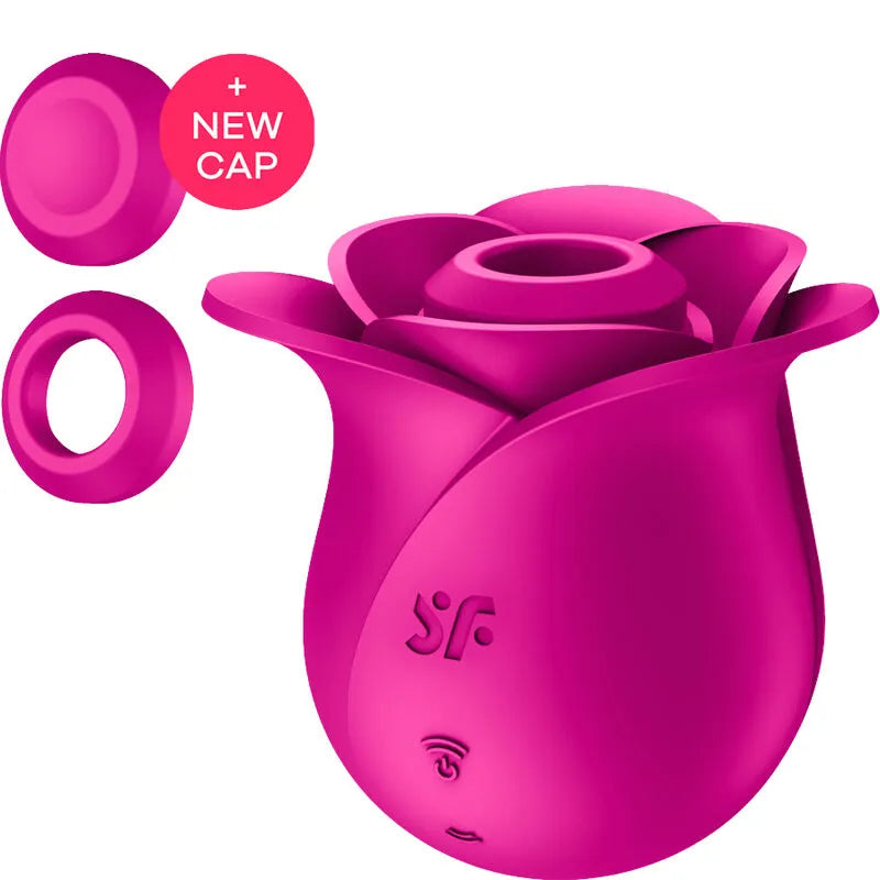Vibromasseur Satisfyer Air Pulse Modern Blossom stimulation clitoridienne silicone médical design rose rechargeable waterproof