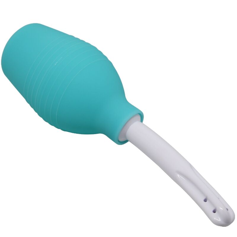 Douche Anale Silicone Bleue Imperméable