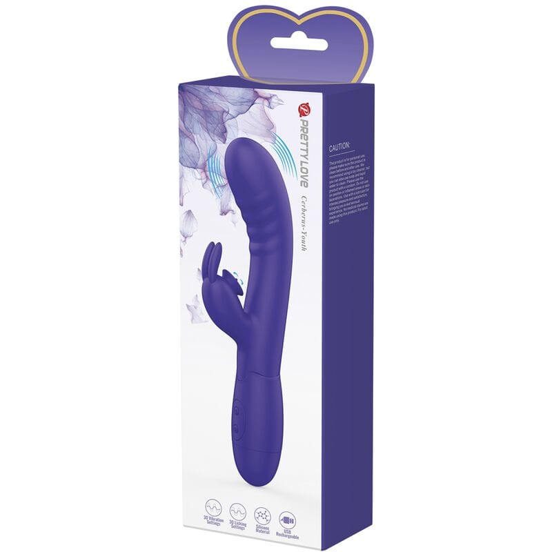 Vibromasseur Silicone Violet Rechargeable 30 Fonctions