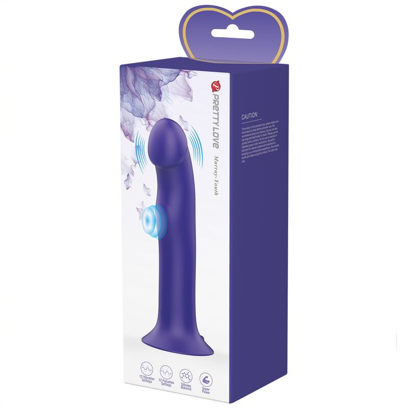 Gode Vibrant Rechargeable Violet En Silicone