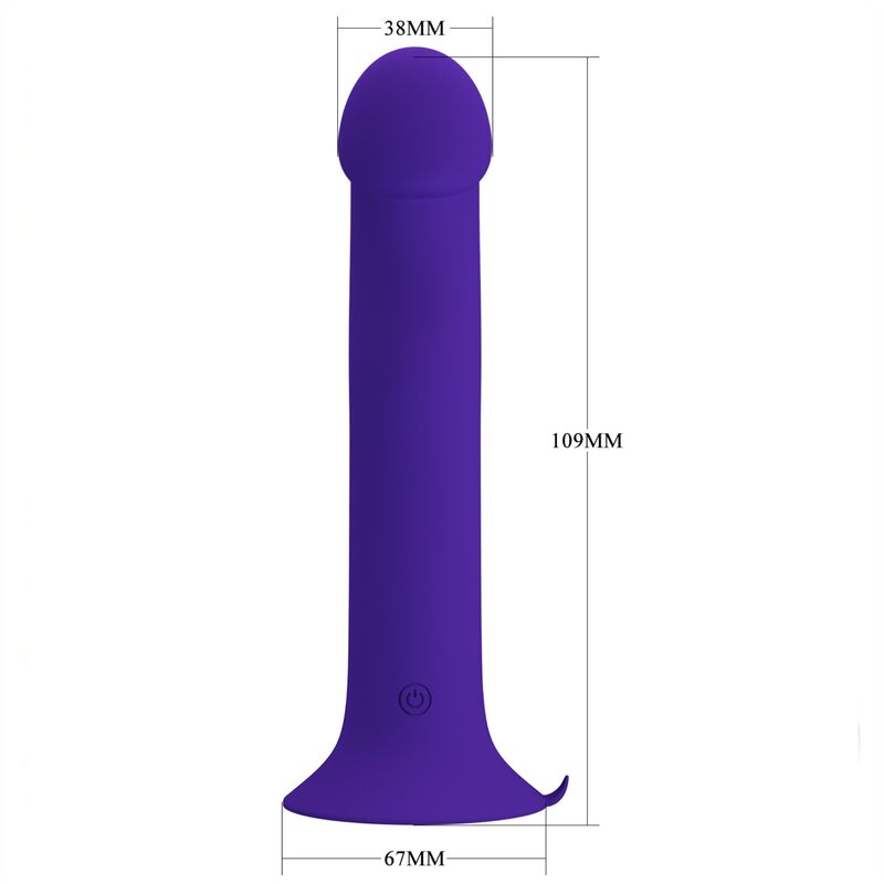 Gode Vibrant Rechargeable Violet En Silicone