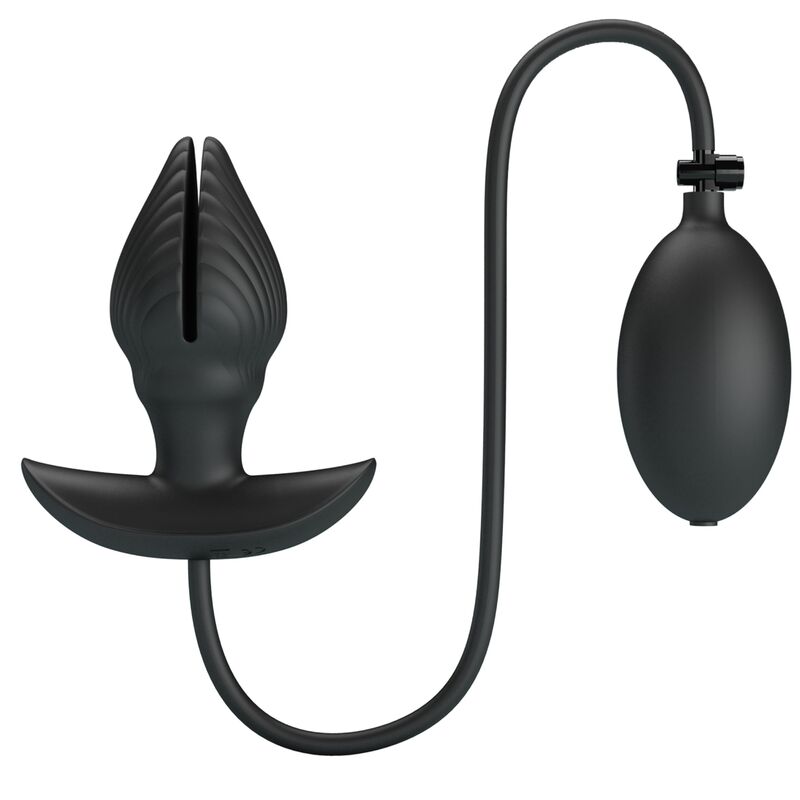 Plug Anal Gonflable En Silicone Noir