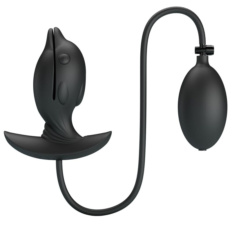 Plug Anal Gonflable En Silicone Noir Pour Débutants Et Experts