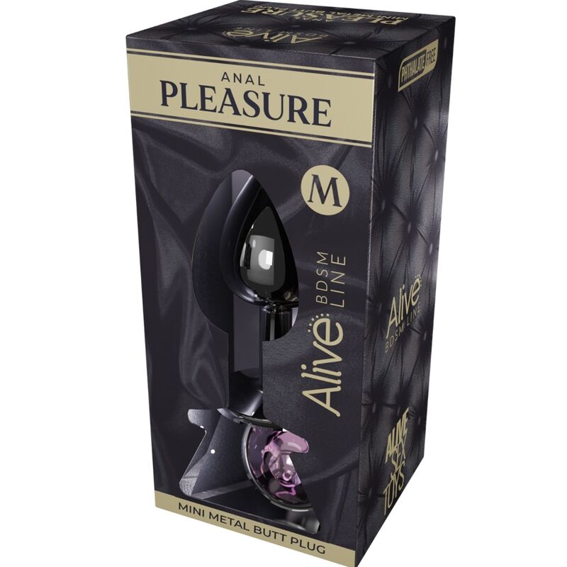 Plug Anal En Métal Rose Pour Débutants