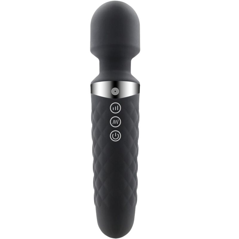 Vibromasseur Personnel Portable Rechargeable Noir