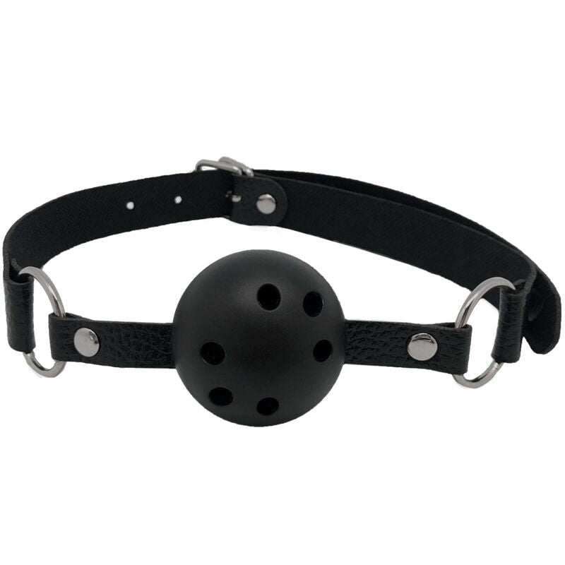 Gag Bdsm Respirant Noir Confortable