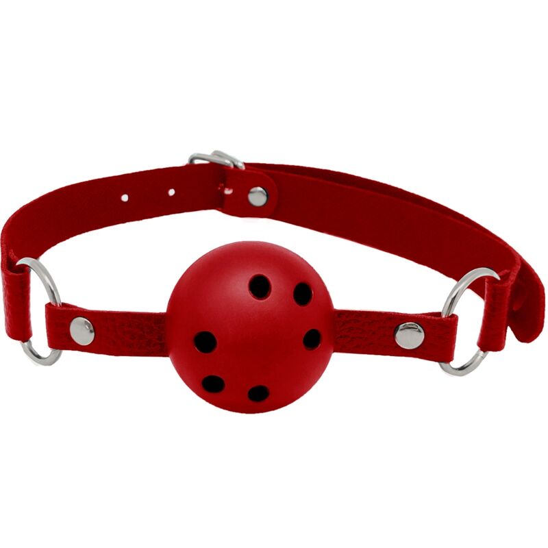 Gag Bdsm Respirant Rouge Confortable