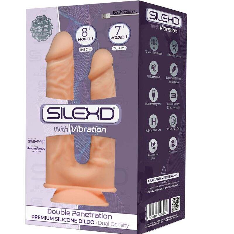 Gode Vibrateur Double Pénétration Silicone Réaliste