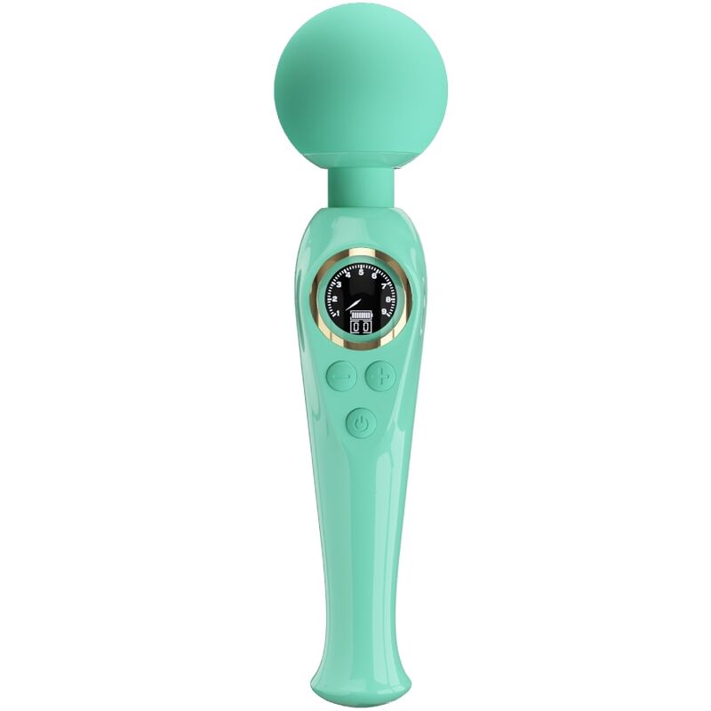 Vibromasseur En Silicone Vert Étanche Rechargeable