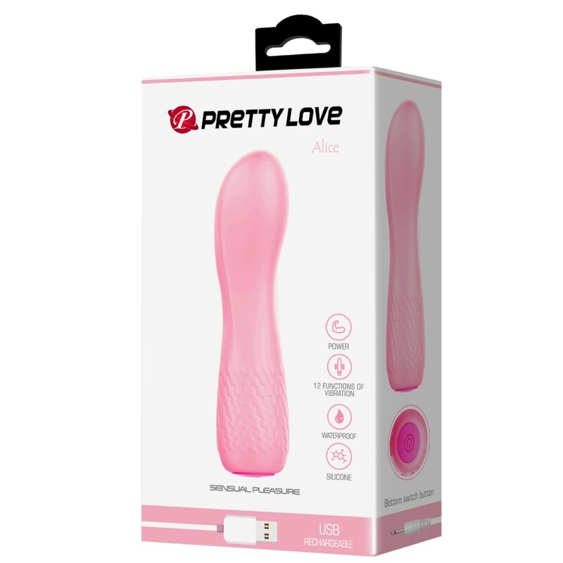 Vibromasseur Point G Silicone Rose Rechargeable