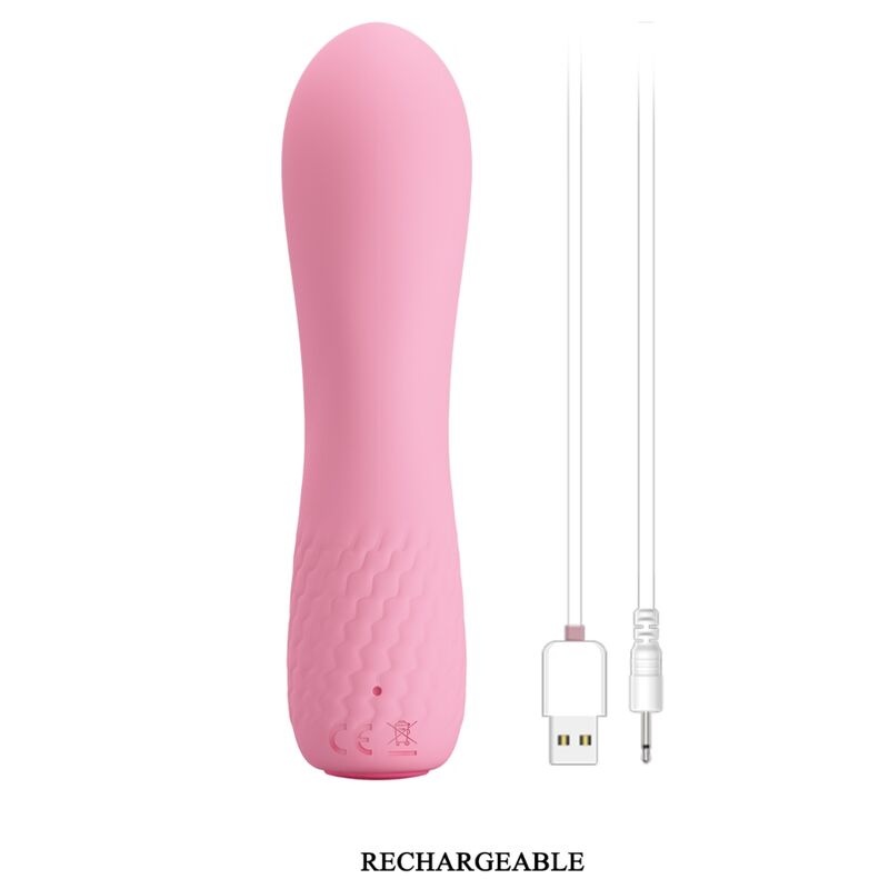 Vibromasseur Point G Silicone Rose Rechargeable