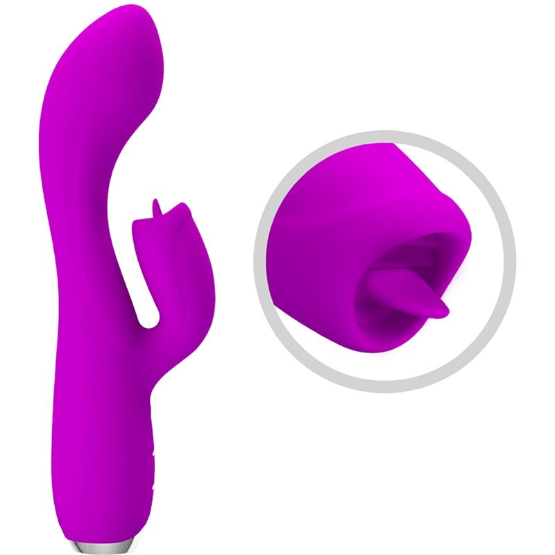 Vibromasseur Lapin Silicone Violet Point G Imperméable