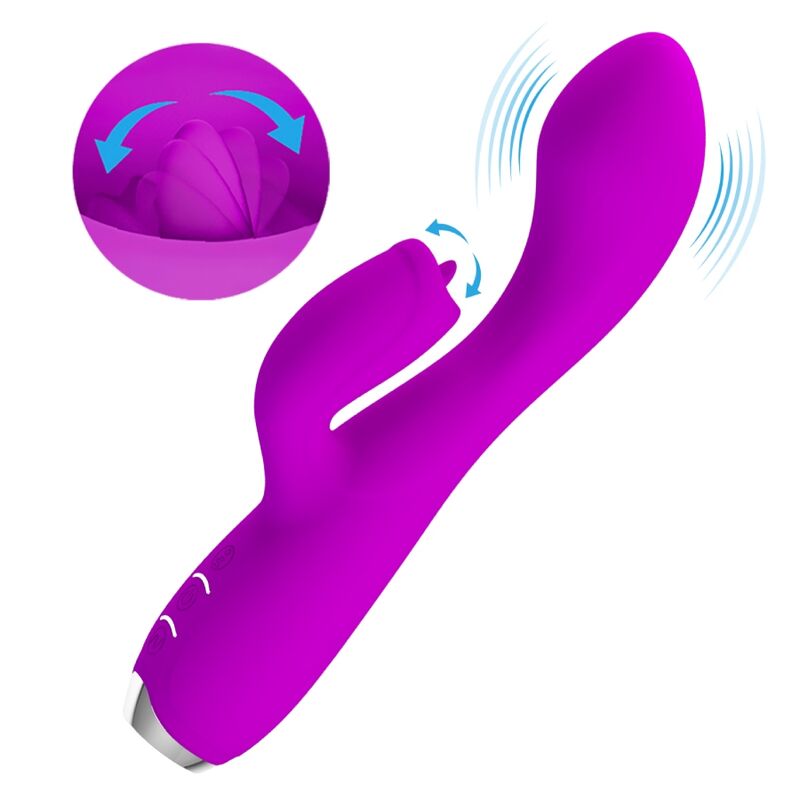 Vibromasseur Lapin Silicone Violet Point G Imperméable