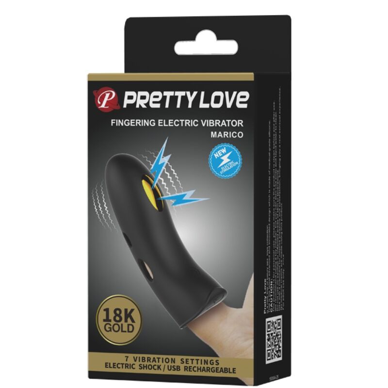 Protège-Doigt Électrostimulation Silicone Noir Rechargeable