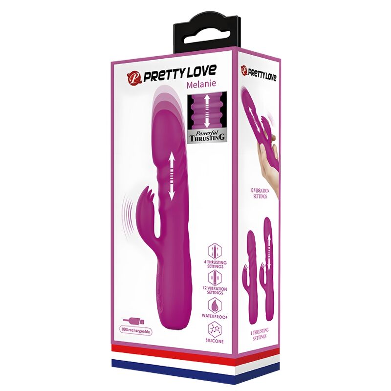 Vibromasseur Rabbit Rechargeable Silicone Violet