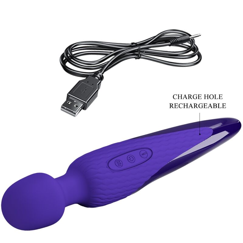 Vibromasseur Chauffant En Silicone Violet