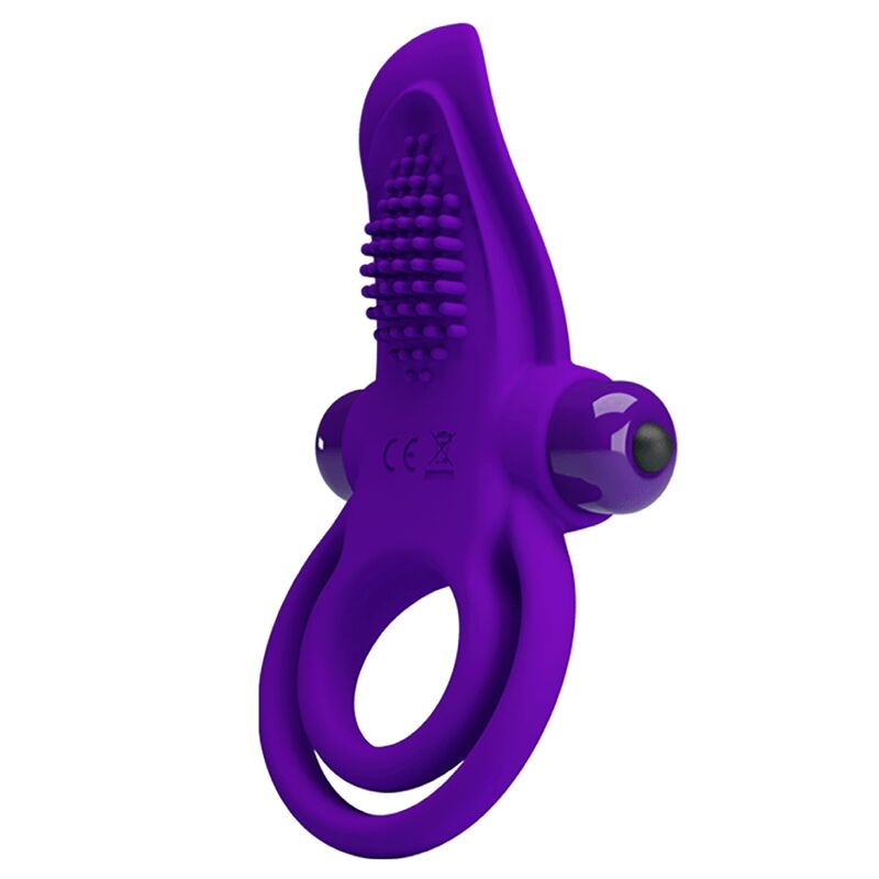 Anneau Pénien Vibrant En Silicone Violet