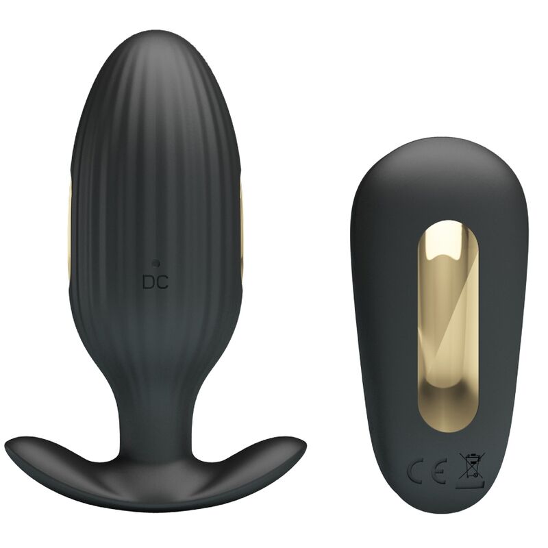 Plug Anal Silicone Noir Vibrations Électriques