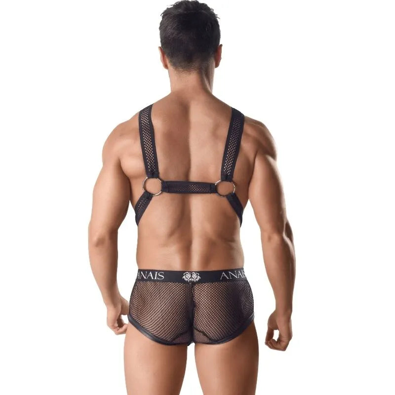 Harnais masculin noir AXEL III, design élégant, matériaux de qualité, confort et style, taille XXL/XXXL.