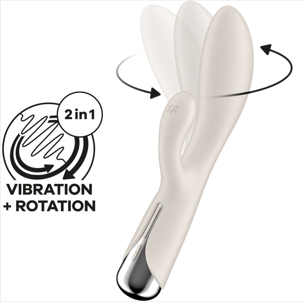 Vibromasseur Lapin Silicone Étanche Rotation Vibration