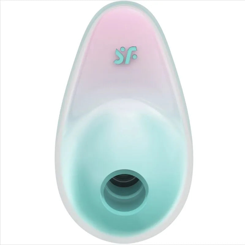 Stimulateur clitoridien sans contact Satisfyer Pixie Dust Blue Air Pulse 11 programmes silicone médical hypoallergénique discret pour femmes et couples