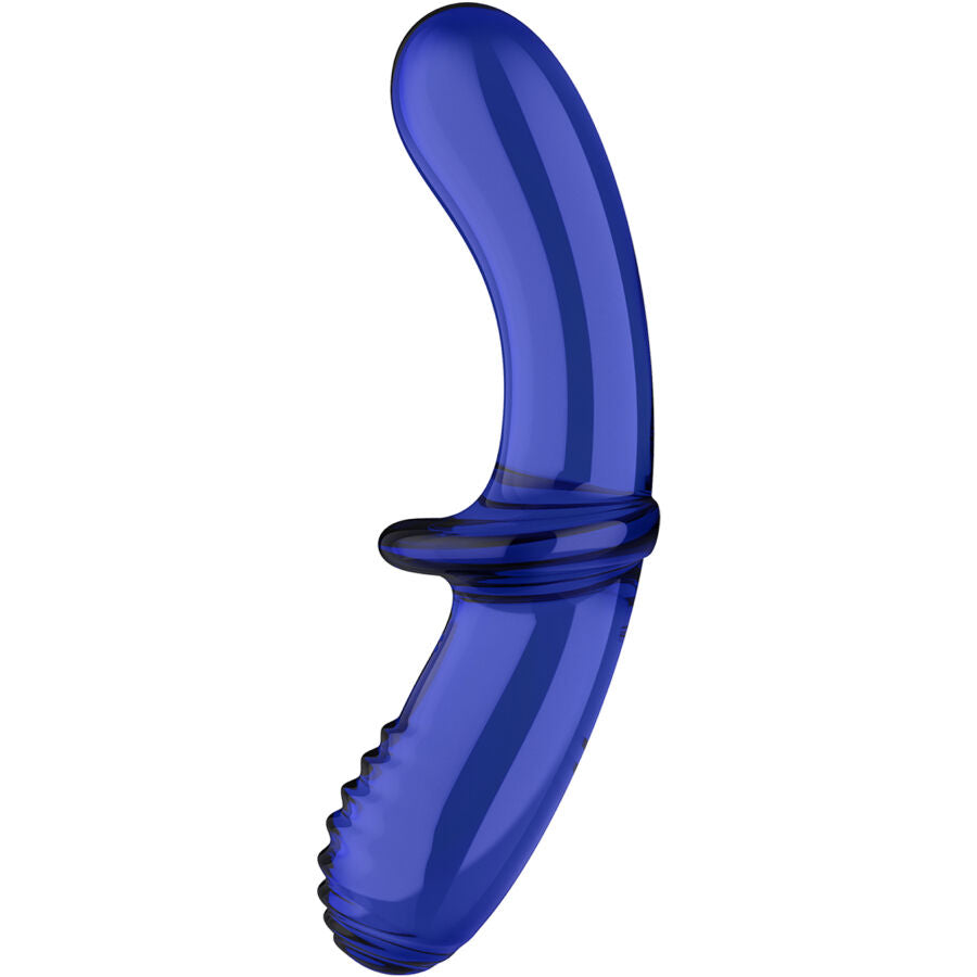 Satisfyer - Gode Double Cristal Bleu