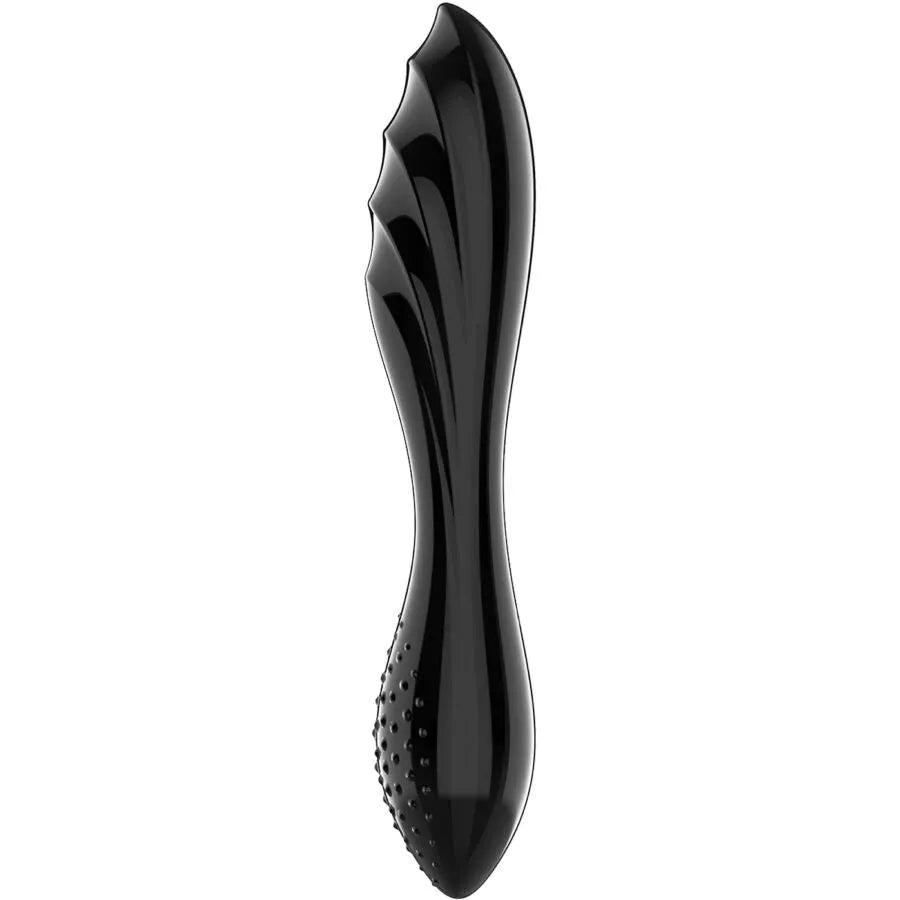 Gode en cristal Satisfyer Noir Éblouissant – Luxe, plaisir maximal, design exceptionnel, textures multiples, stimulation intense, cadeau idéal, matériaux de haute qualité, sécuritaire et discret
