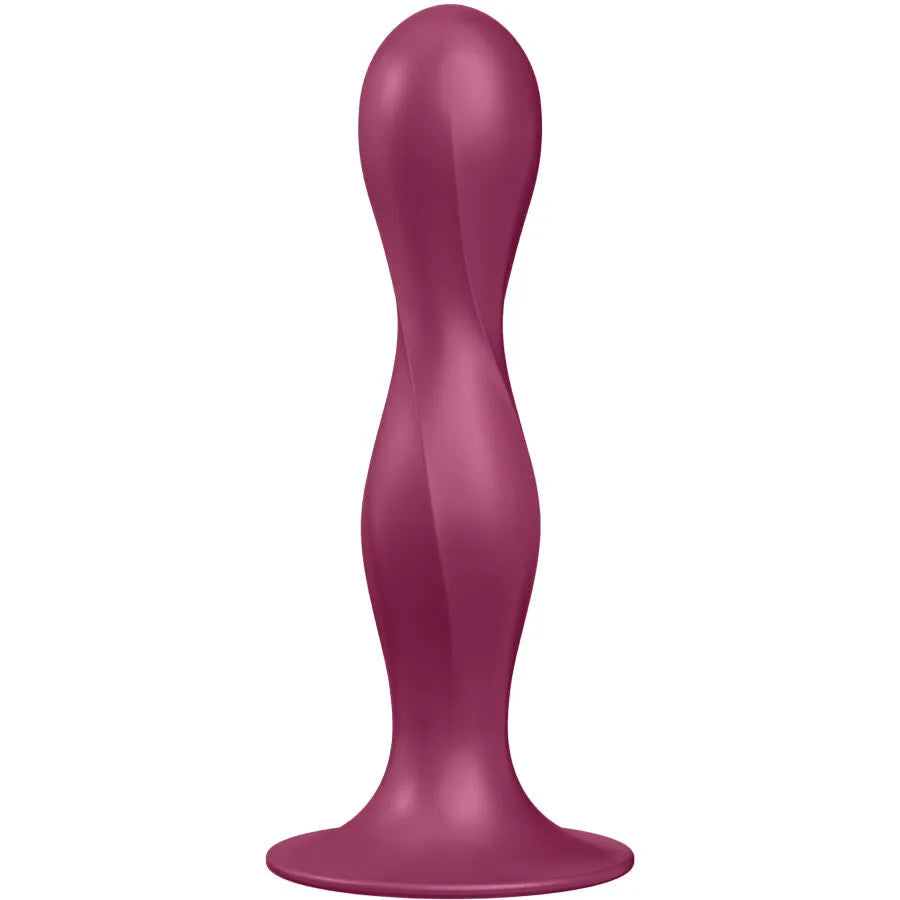 Gode anal en silicone Double Ball-R Satisfyer stimulation anal et vaginale sans vibration boules lourdes ventouse sécuritaire femme couple