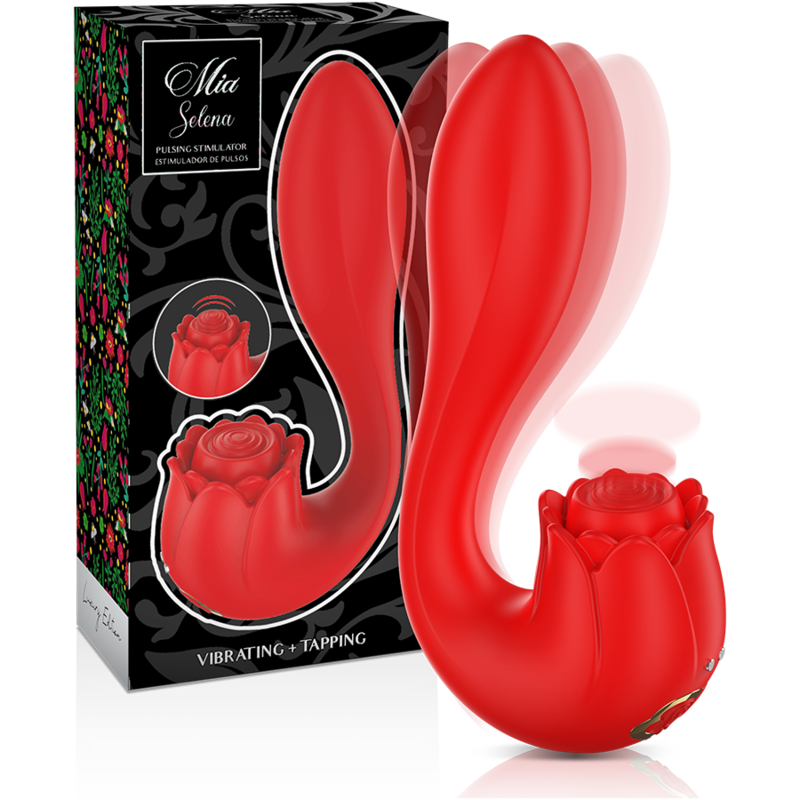 Stimulateur Silicone Doux Rose Rouge Étanche