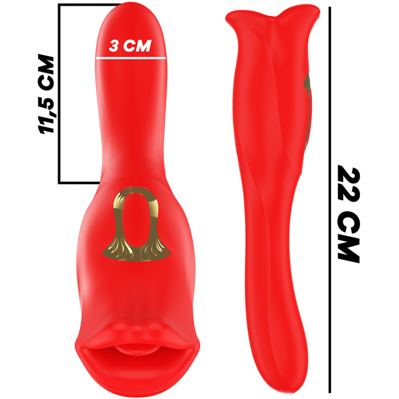 Stimulateur Silicone Doux Rouge Étanche