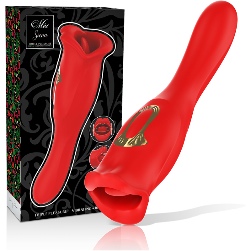 Stimulateur Silicone Doux Rouge Étanche