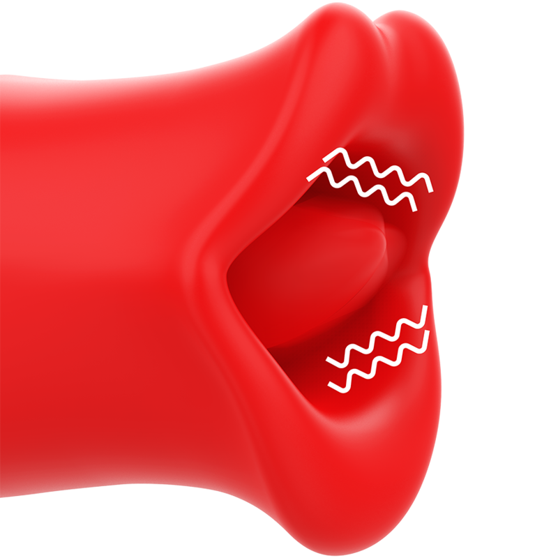 Stimulateur Silicone Doux Rouge Étanche