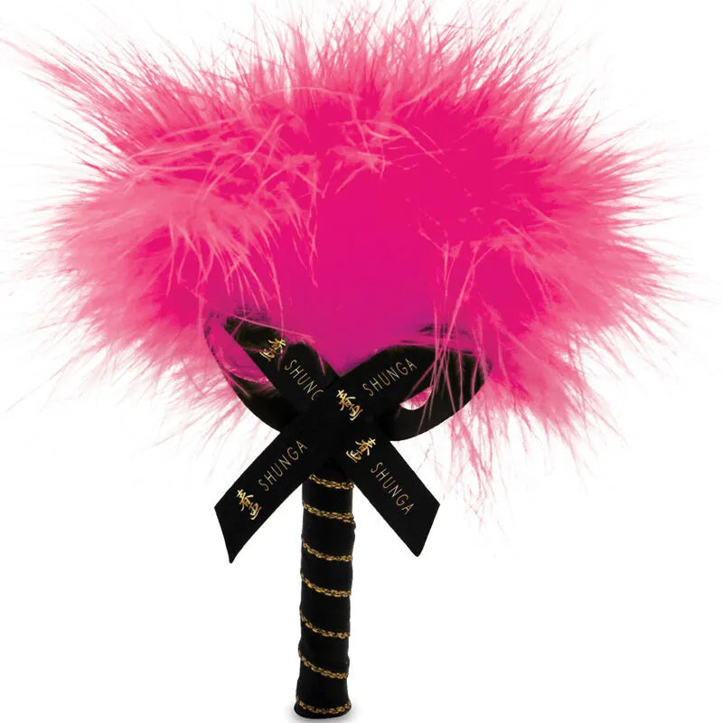 Shunga - Kit Érotique Poudre Massage Comestible Framboise Plumeau Sensuel Design Japonais Coffret Intimité cadeau surprise sextoy couple amoureux