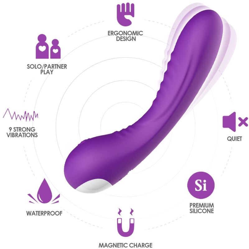 Vibromasseur Silicone Médical Étanche Point G