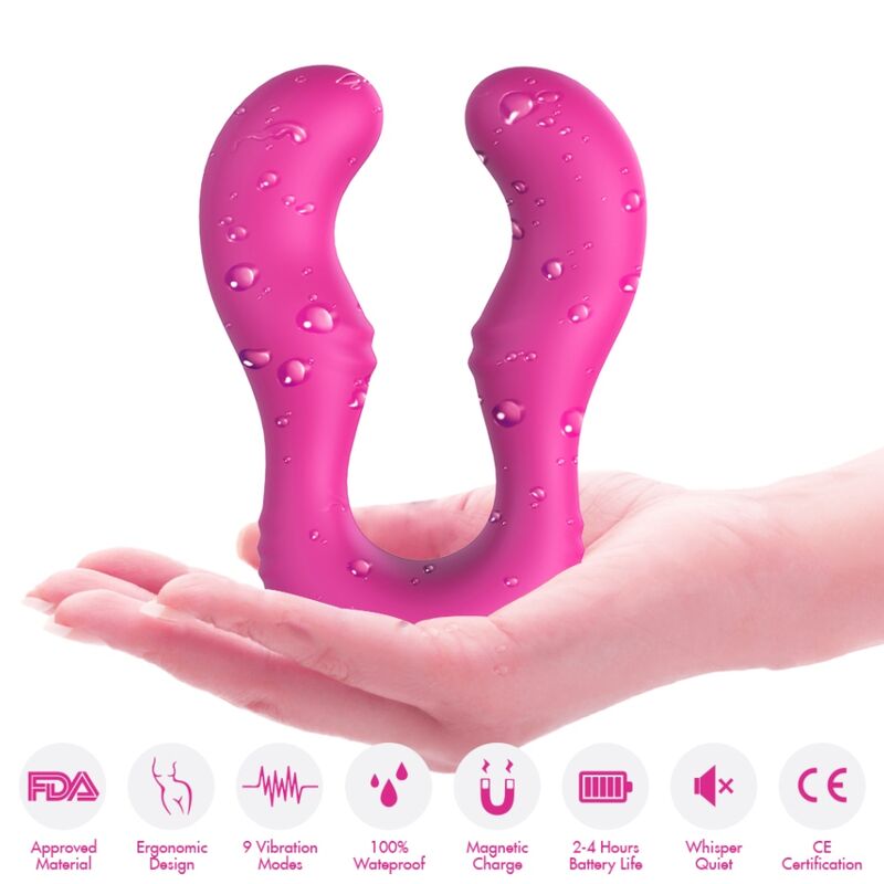 Vibromasseur Étanche Silicone Médical Rechargeable