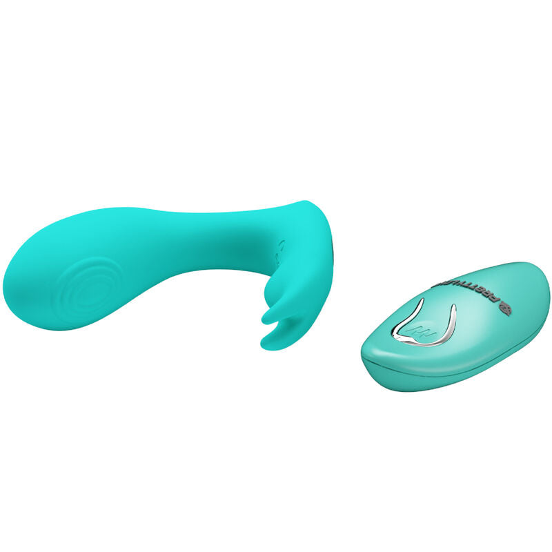 Vibromasseur Silicone Bleu Télécommandé Rechargeable