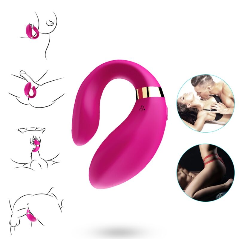 Vibromasseur Couples Étanche Silicone Armony