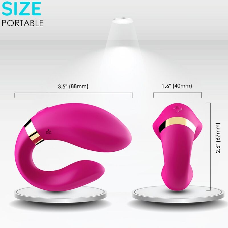 Vibromasseur Couples Étanche Silicone Armony