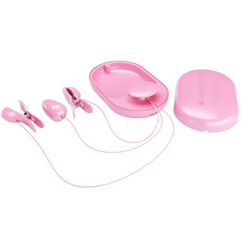 Pinces À Tétons Électrostimulation Silicone Rose