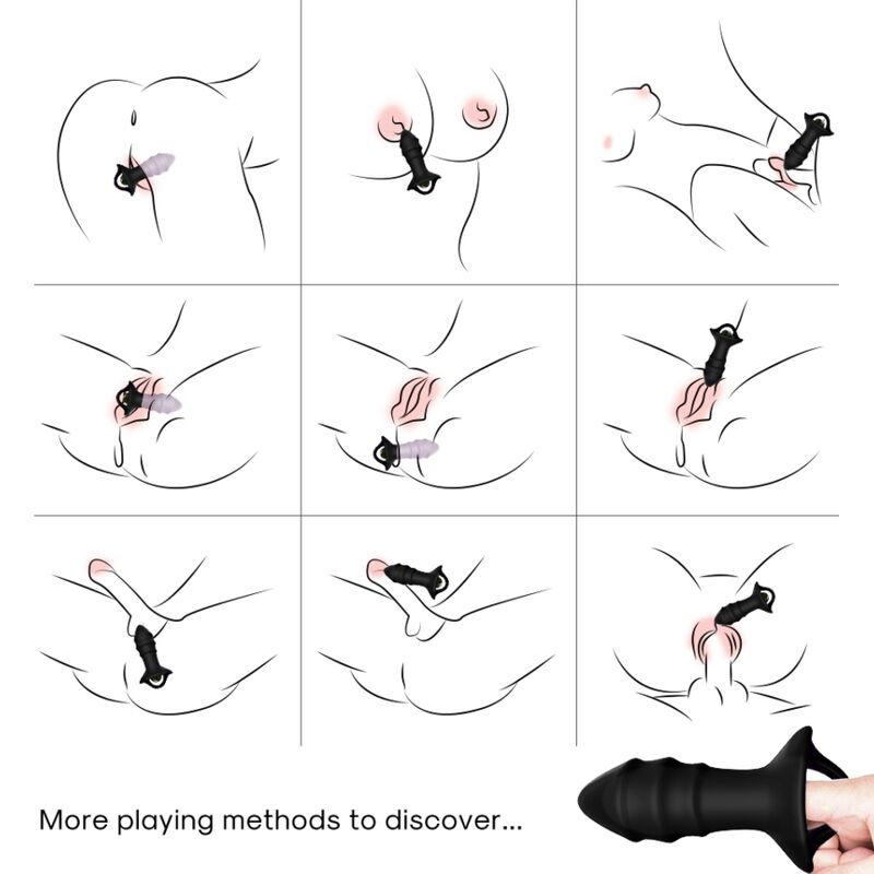 Vibromasseur Plug Anal Silicone Premium Étanche