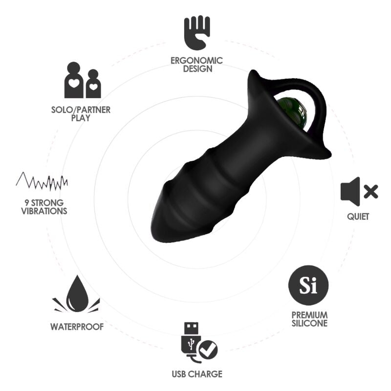 Vibromasseur Plug Anal Silicone Premium Étanche