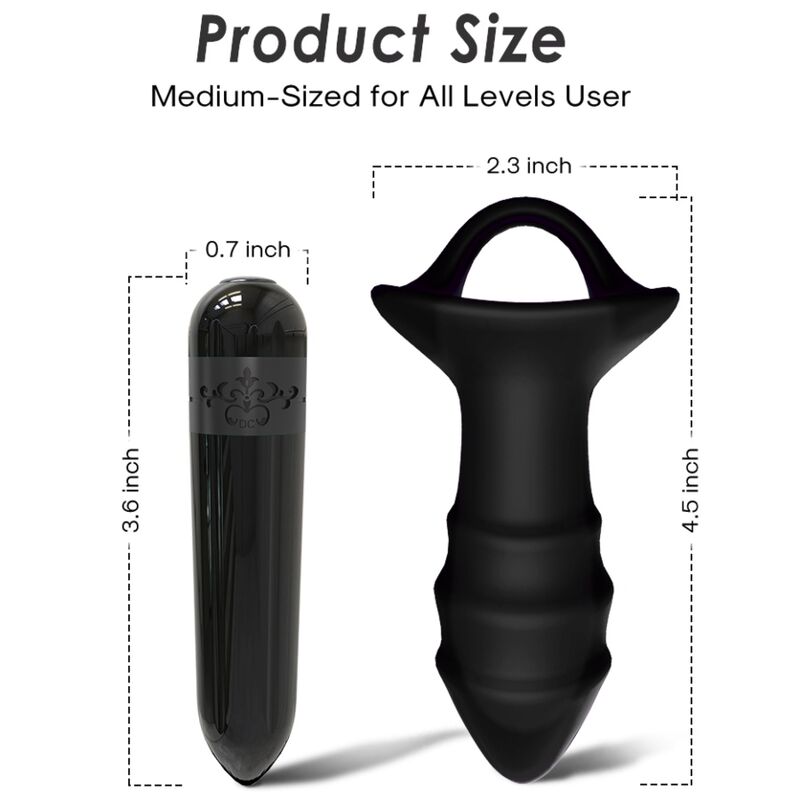 Vibromasseur Plug Anal Silicone Premium Étanche