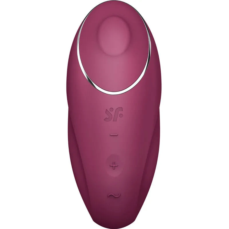 Vibromasseur Satisfyer Tap & Climax 1 Rouge stimulation clitoridienne tapping multi-vitesses silicone hypoallergénique rechargeable discrétion