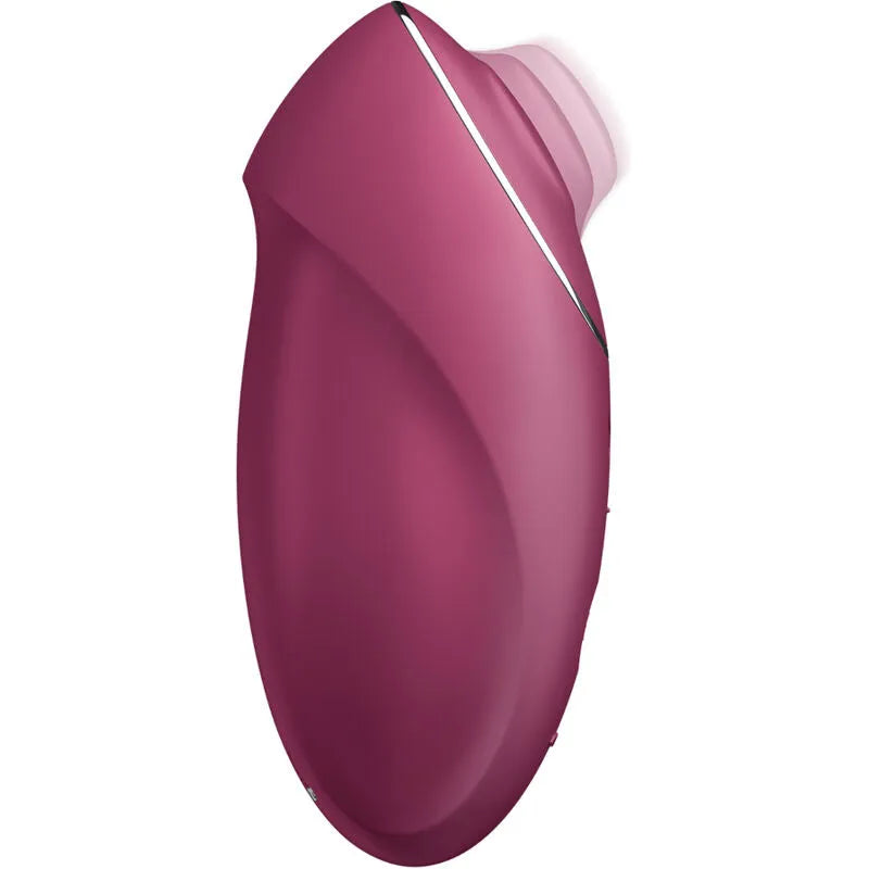 Vibromasseur Satisfyer Tap & Climax 1 Rouge stimulation clitoridienne tapping multi-vitesses silicone hypoallergénique rechargeable discrétion
